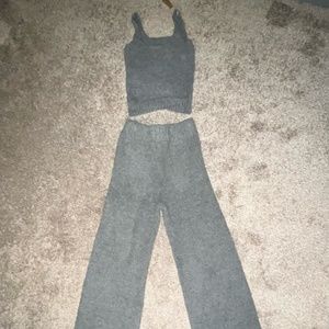 SKIMS GREY PJ SET